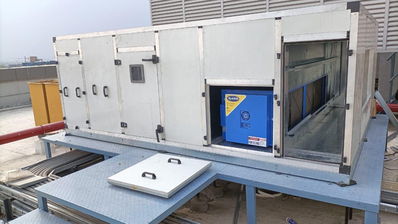 Dry scrubber units